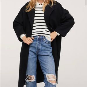 Mango Wool Trench Coat NWT